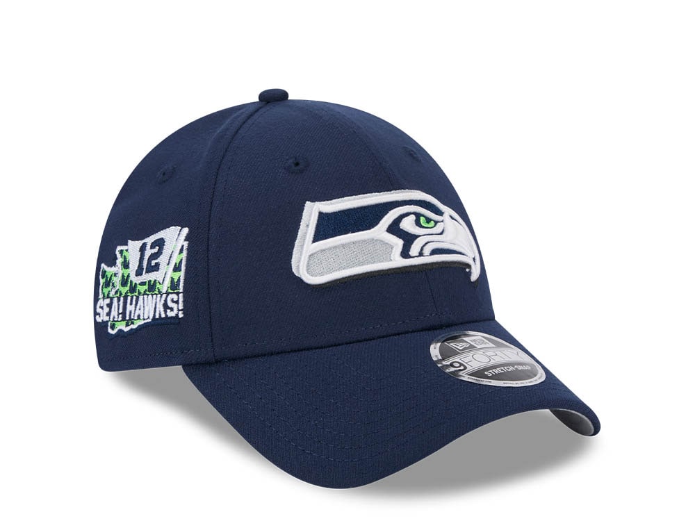 New Era Seattle Seahawks NFL24 Draft 9Forty Stretch Snapback Hat