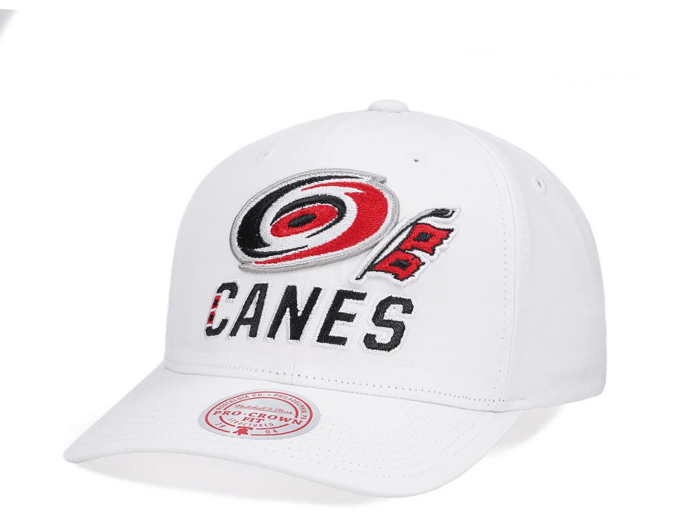 Mitchell & Ness Carolina Hurricanes All in Pro White Snapback Hat