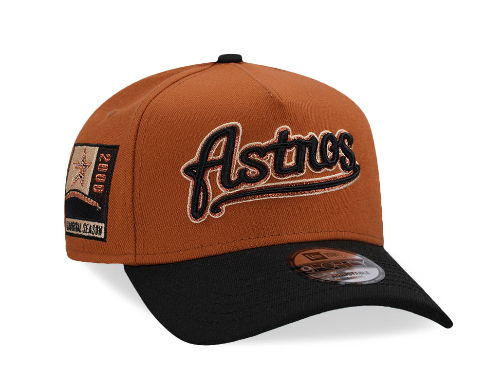 New Era Houston Astros Earthy Copper Two Tone 9Forty A Frame Snapback Hat