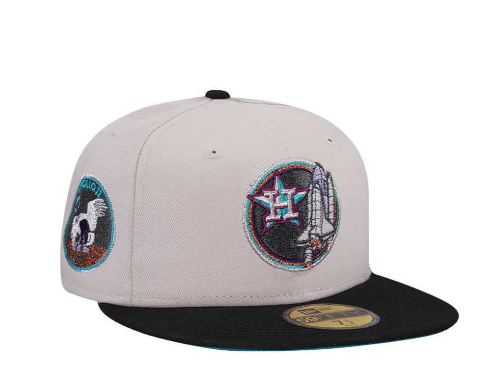 New Era Houston Astros Apollo 11 Stone Two Tone Edition 59Fifty Fitted Cap TOPPERZSTORE.COM