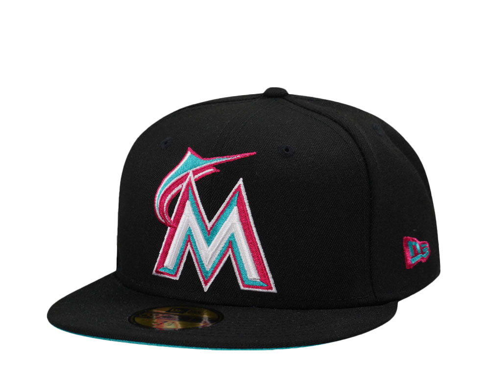 Florida marlins fitted hat deals