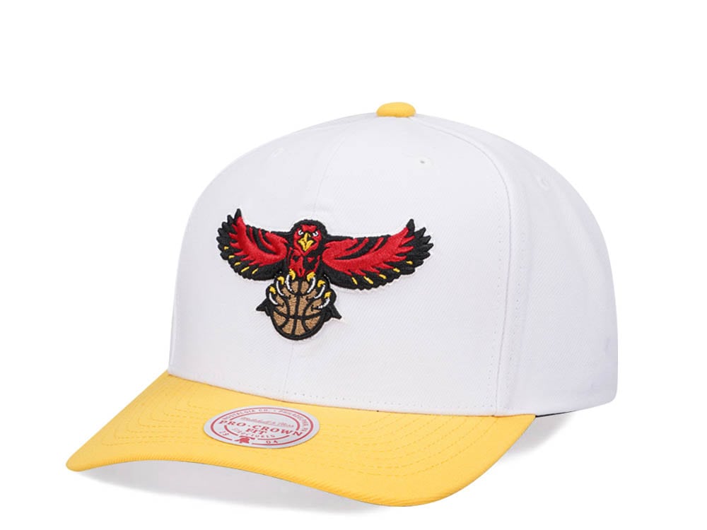 Mitchell & Ness Atlanta Hawks Team Two Tone 2.0 Pro White Snapback Hat