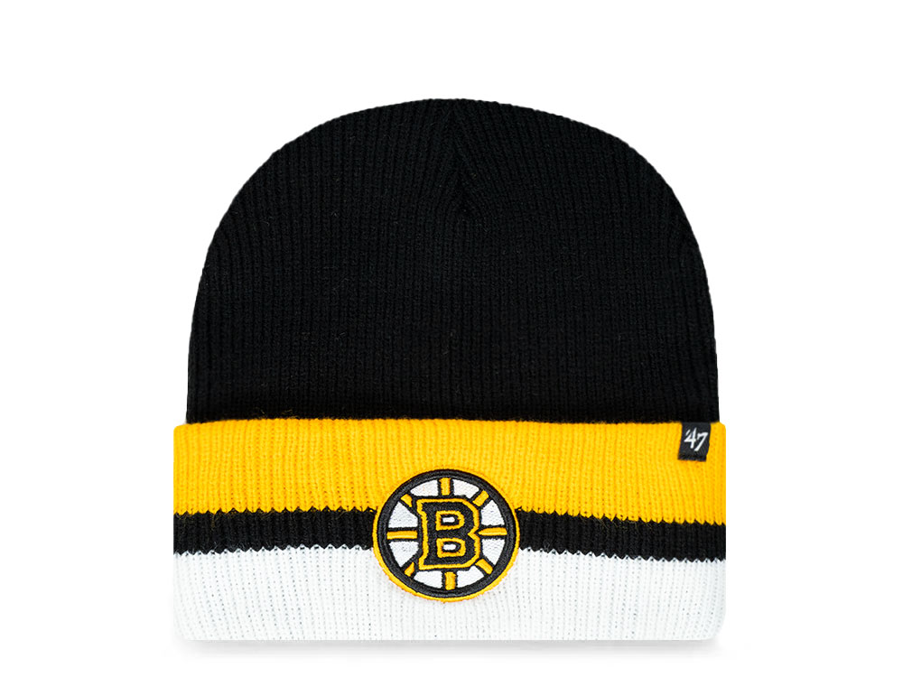 47Brand Boston Bruins Black Split Knit