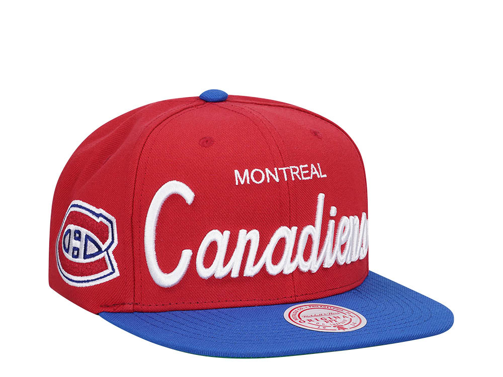 Mitchell & Ness Montreal Canadiens Vintage Script Snapback Hat