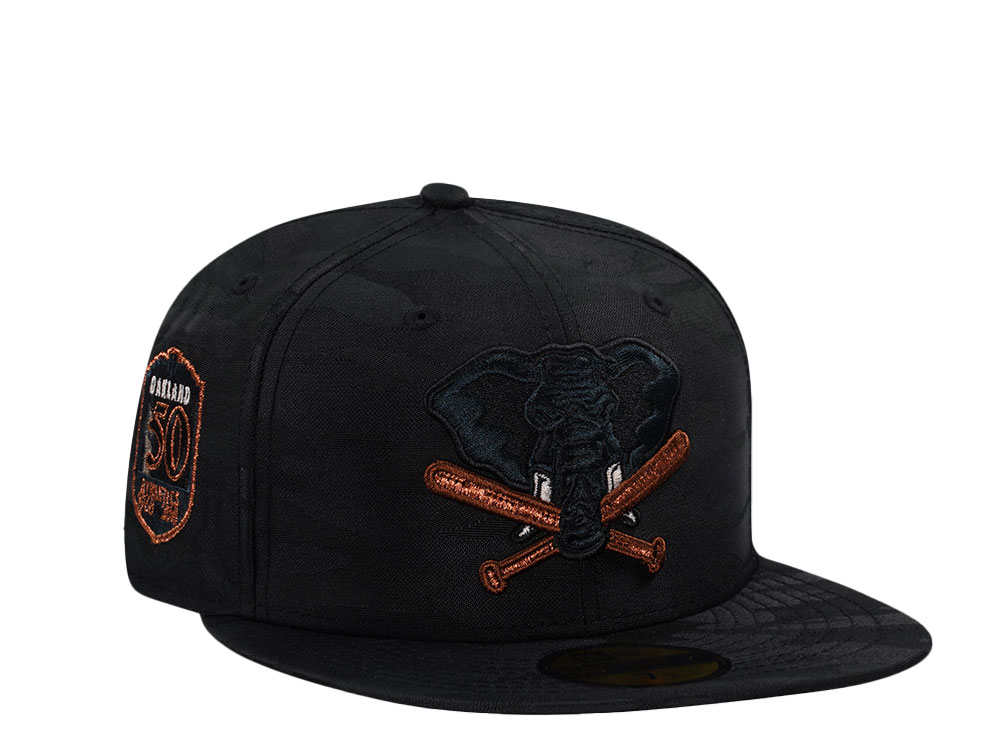 New Era Oakland Athletics 50th Anniversary Midnight Camo Edition 59Fifty Fitted Hat