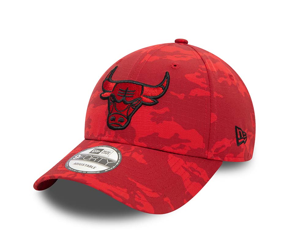 New Era Chicago Bulls Camo Red 9Forty Strapback Hat