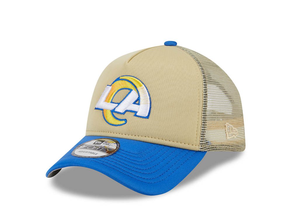 New Era Los Angeles Rams All Day Two Tone 9Forty A Frame Trucker Snapback Hat