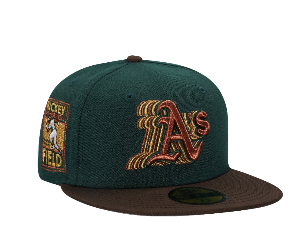 New Era Oakland Athletics Rickey Henderson Film Cascading Two Tone Edition 59Fifty Fitted Hat