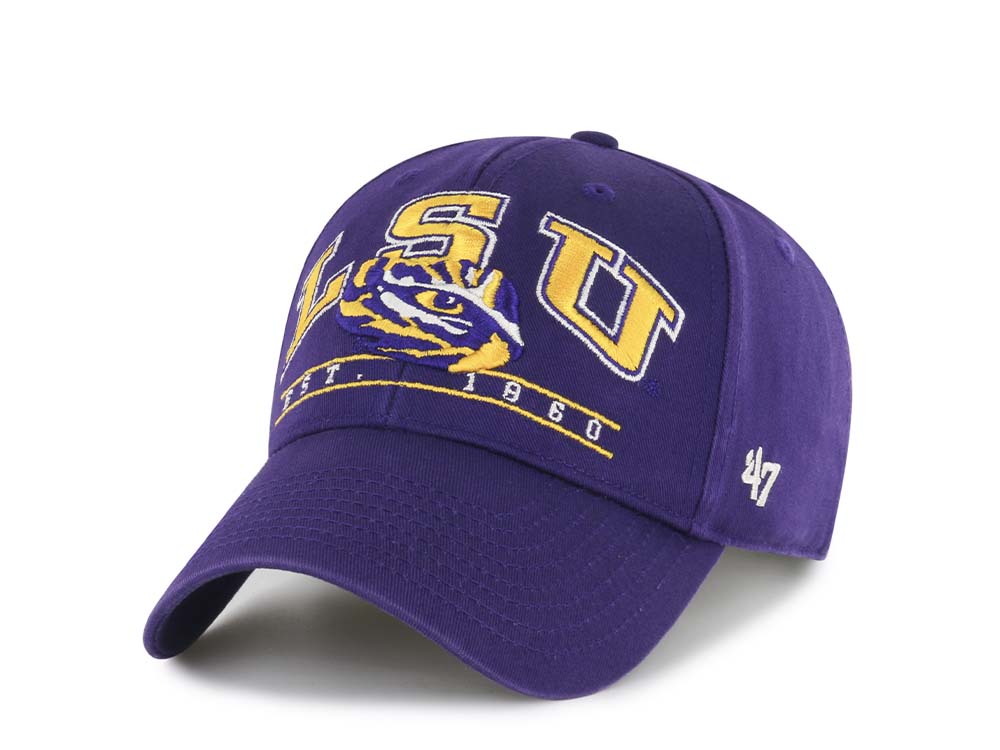 47Brand Louisiana State Tigers LSU Purple Fletcher MVP Strapback Hat