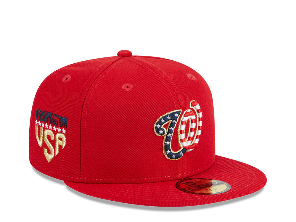 New Era Washington Nationals 4th of July 23 Authentic On-Field 59Fifty Fitted Hat