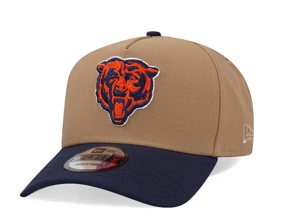 New Era Chicago Bears Khaki Two Tone Edition 9Forty A Frame Snapback Hat