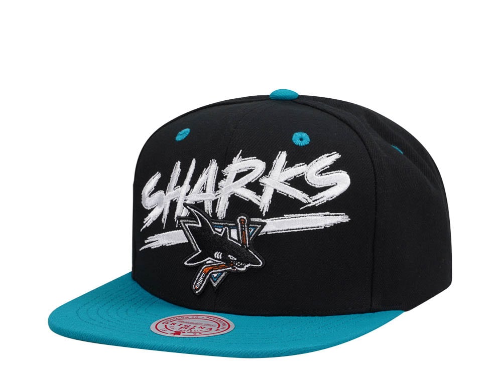 Mitchell & Ness San Jose Sharks Transcript Two Tone Snapback Hat