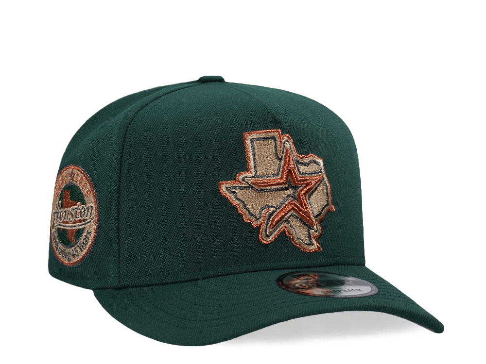 New Era Houston Astros 45 Years Copper 9Fifty A Frame Snapback Hat