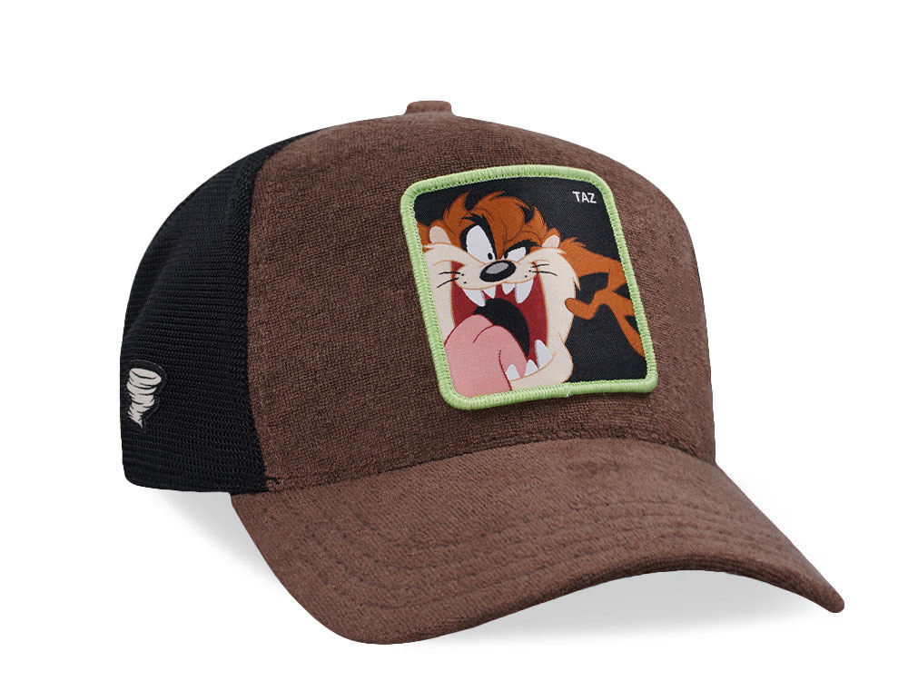 Capslab Looney Tunes Taz Black Trucker Snapback Hat