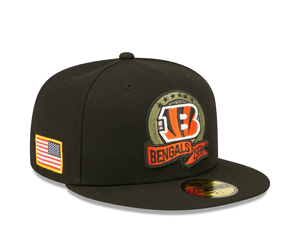 New Era Cincinnati Bengals Salute to Service 2022 Fitted 59Fifty Hat