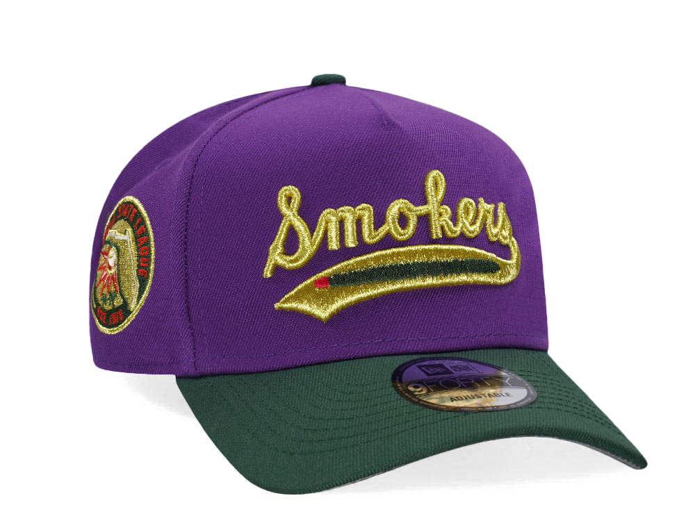 New Era Tampa Smokers Purple Gold Two Tone Edition A Frame Snapback Hat