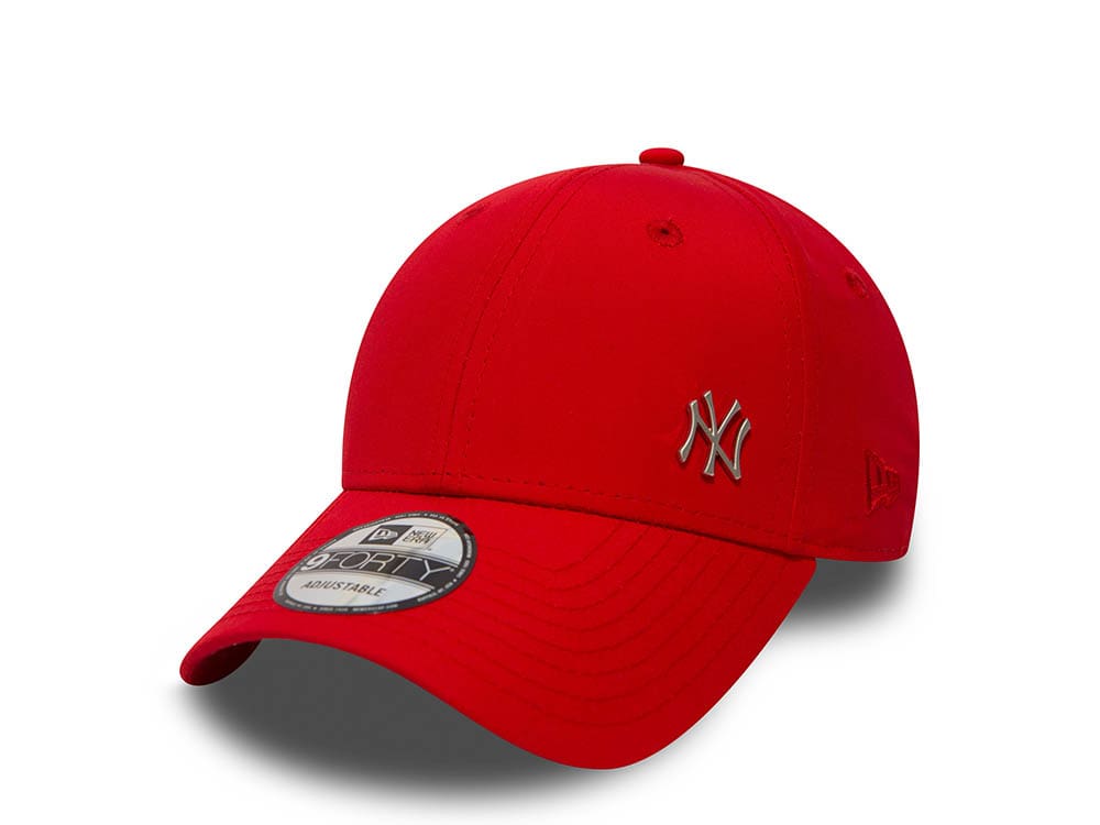 New Era New York Yankees Scarlet Red Flawless 9Forty Strapback Hat