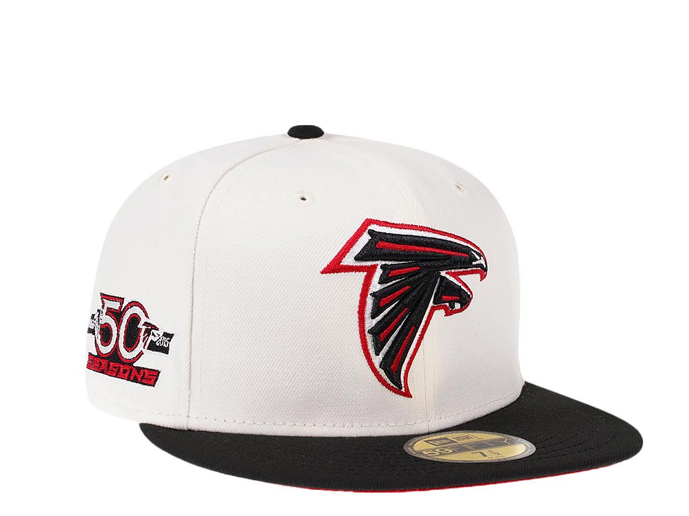 New Era Atlanta Falcons 50th Anniversary Cream Dome Edition 59Fifty Fitted Hat