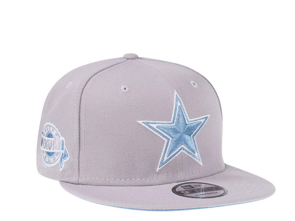 New Era Dallas Cowboys Super Bowl XXVIII Fresh Blue Edition 9Fifty Snapback Cap TOPPERZSTORE.COM