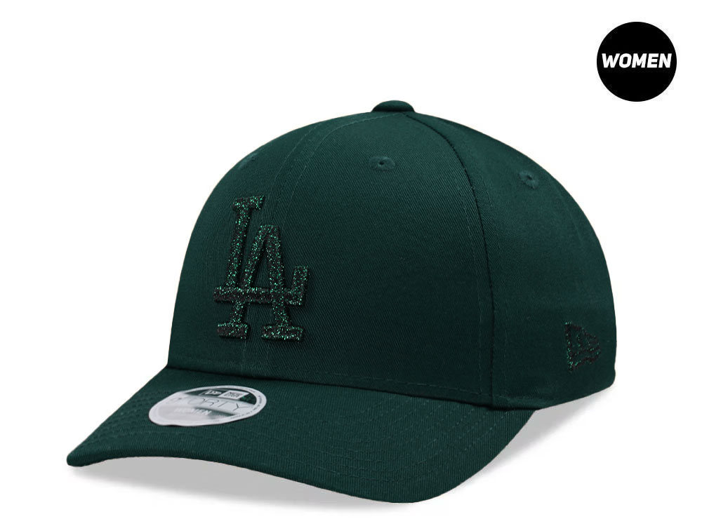 New Era Los Angeles Dodgers Metallic Green Womens 9Forty Strapback Hat