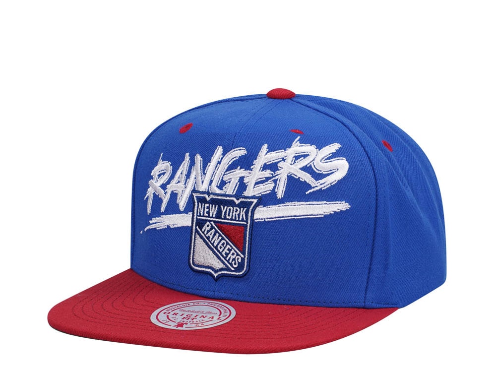 Mitchell & Ness New York Rangers Transcript Two Tone Snapback Hat