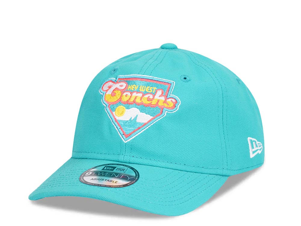 New Era Key West Conchs Teal 9Twenty Strapback Hat