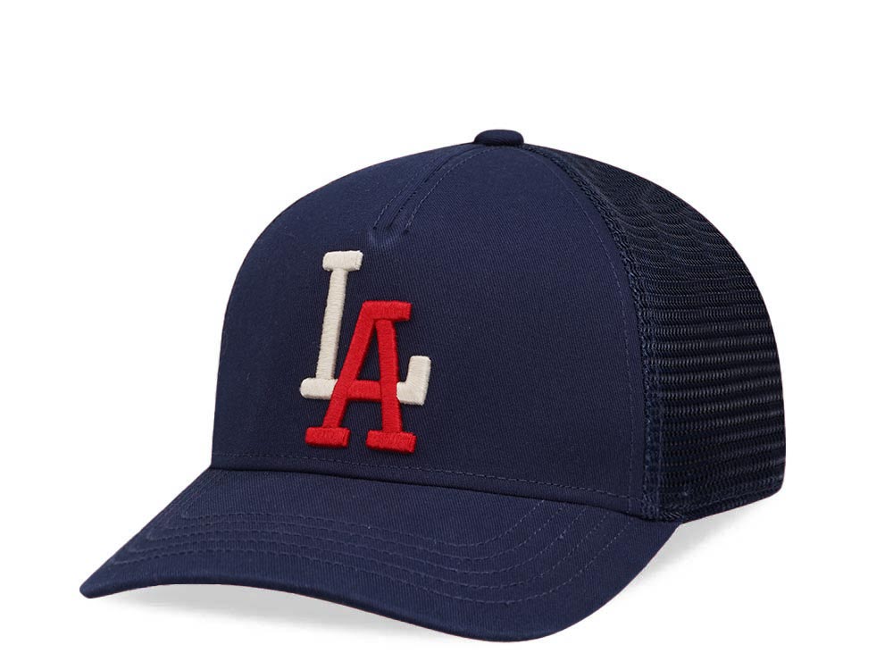 American Needle Los Angeles Angels Archive Valin Trucker Snapback Hat