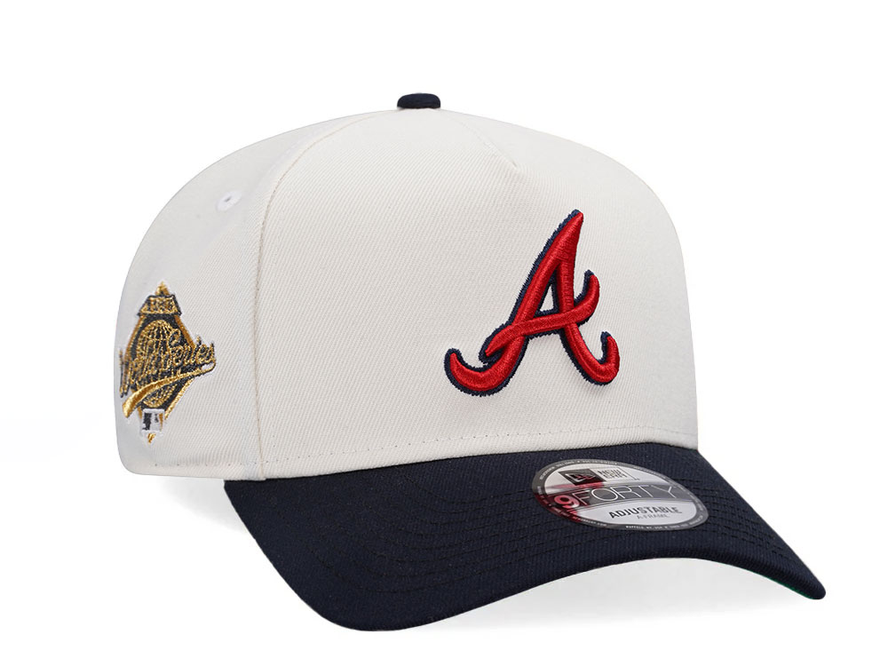 New Era Atlanta Braves World Series 1995 Chrome Edition A Frame Snapback Hat