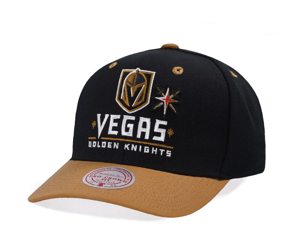 Mitchell & Ness Vegas Golden Knights Two Tone Pro Crown Fit Snapback Hat