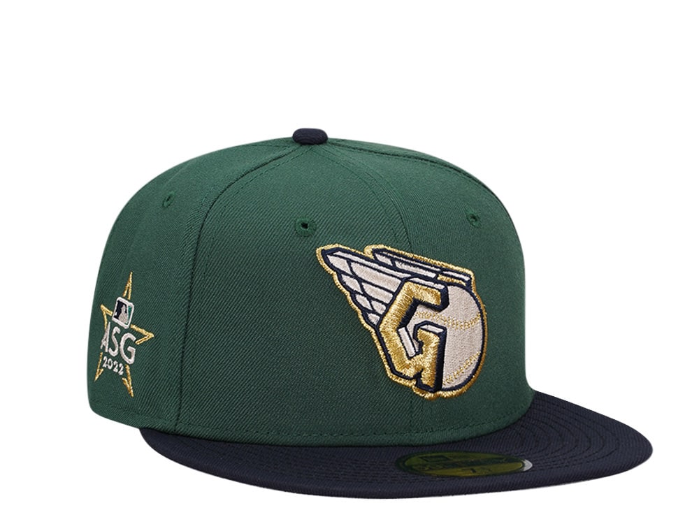 New Era Cleveland Guardians All Star Game 2022 Emerald Gold Two Tone Edition 59Fifty Fitted Hat