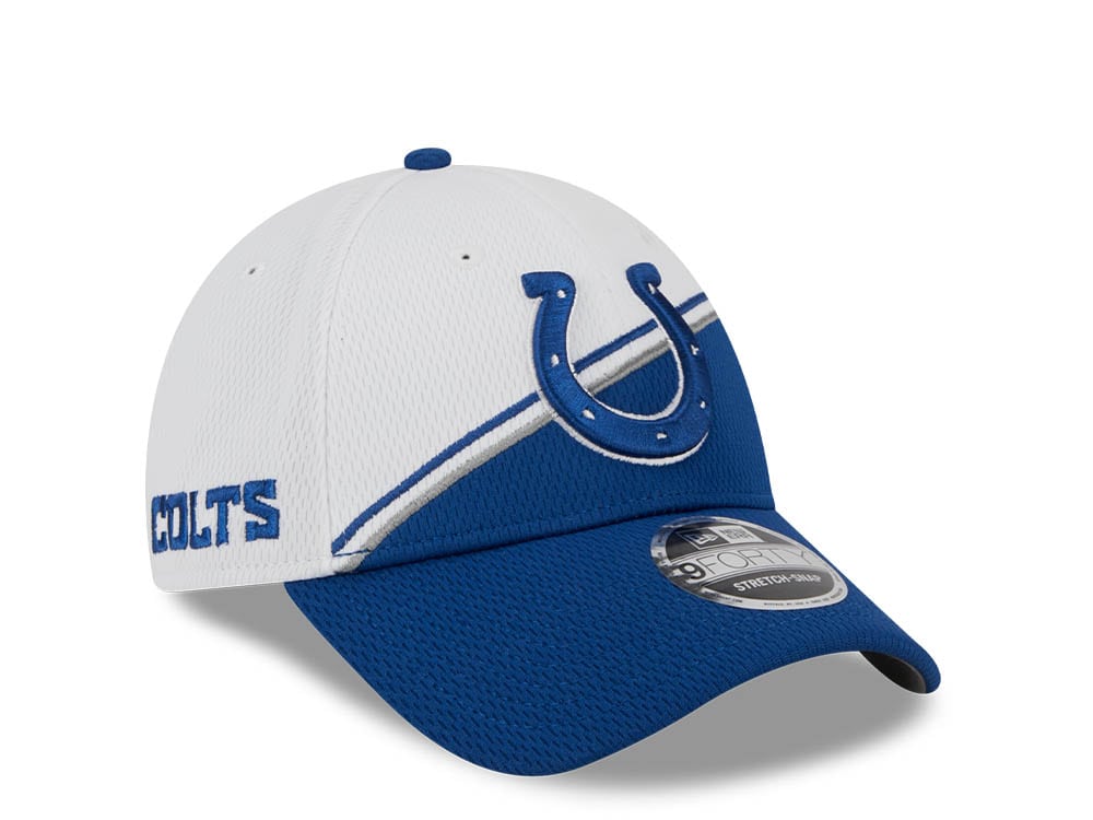 New Era Indianapolis Colts NFL Sideline 2023 Blue White  9Forty Snapback Hat