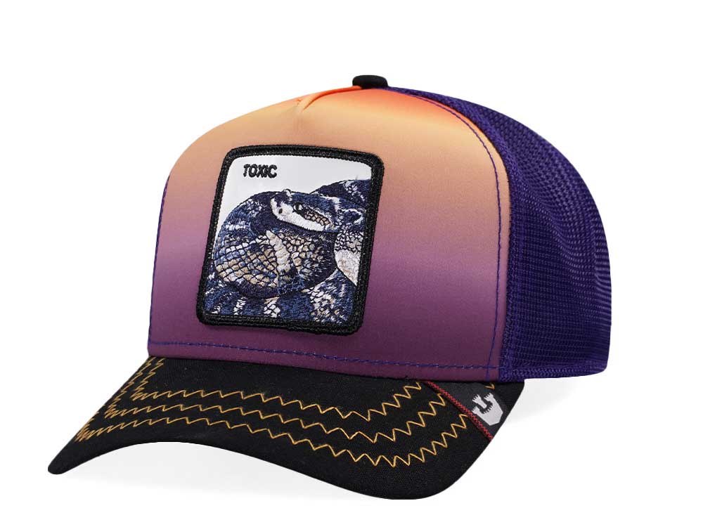 Goorin Bros Snake Toxic Purple Trucker Snapback Hat