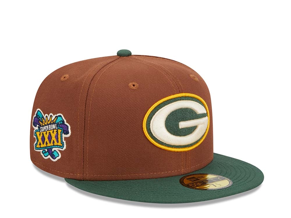 New Era Green Bay Packers Super Bowl XXXI Harvest Two Tone Edition 59Fifty Fitted Hat