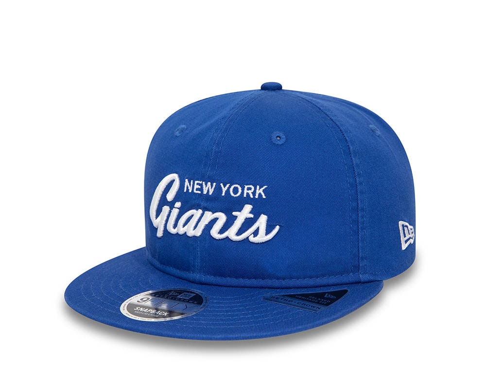 New Era New York Giants Retro Royal Blue 9Fifty Retro Crown Snapback Hat