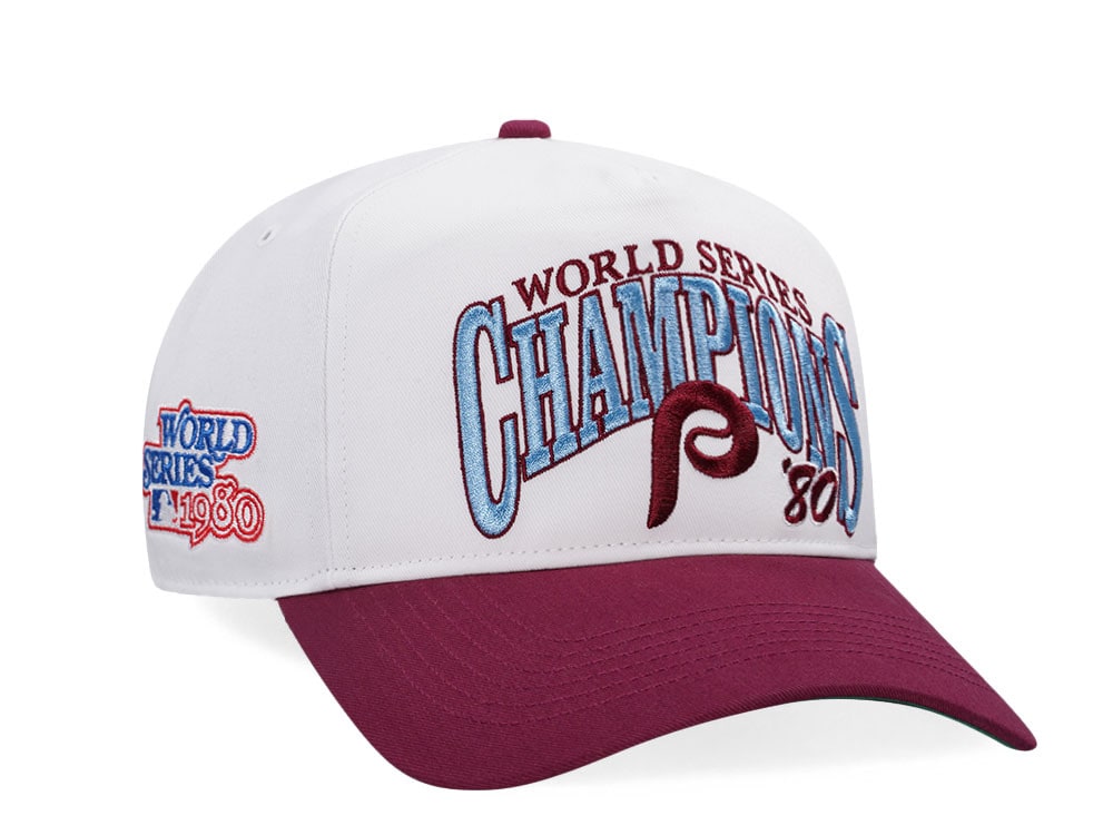 47Brand Philadelphia Phillies World Series 1980 White Arch Champions Hitch Snapback Hat