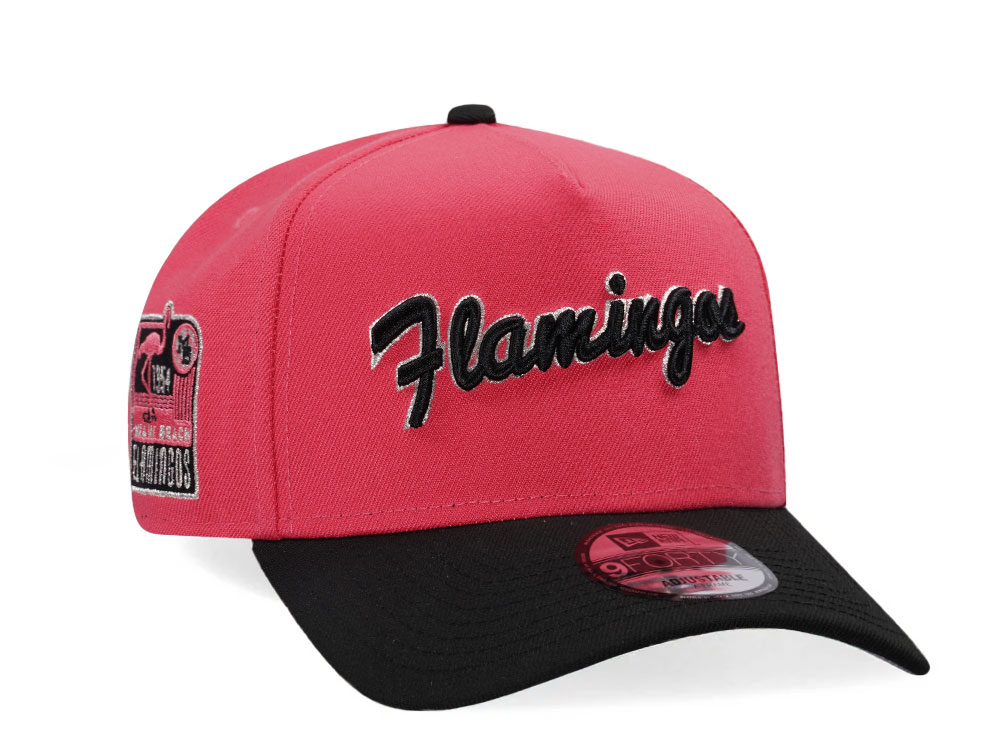 New Era Miami Beach Flamingos 1954 Two Tone Edition A Frame 9Forty Snapback Hat