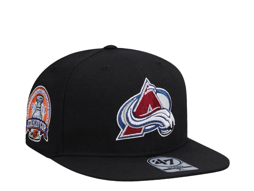 47Brand Colorado Avalanche Stanley Cup 2001 Vintage Black 47Pro Fitted Hat