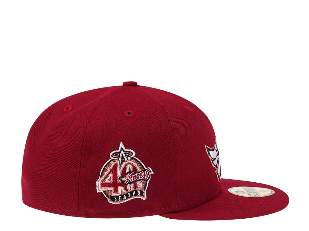 NEW ERA HAT ANAHEIM deals ANGELS 40th ANNIVERSARY ADMIRAL RED PRIME FITTED Sz 7 5/8