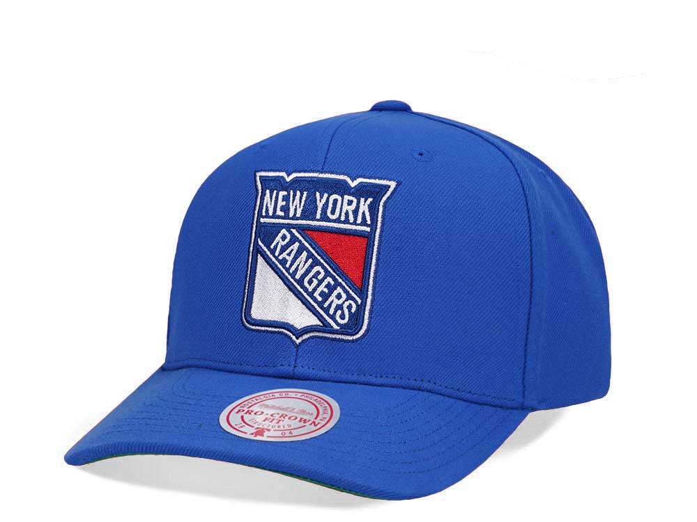 Mitchell & Ness New York Rangers Team Ground 2.0 Pro Blue Snapback Hat