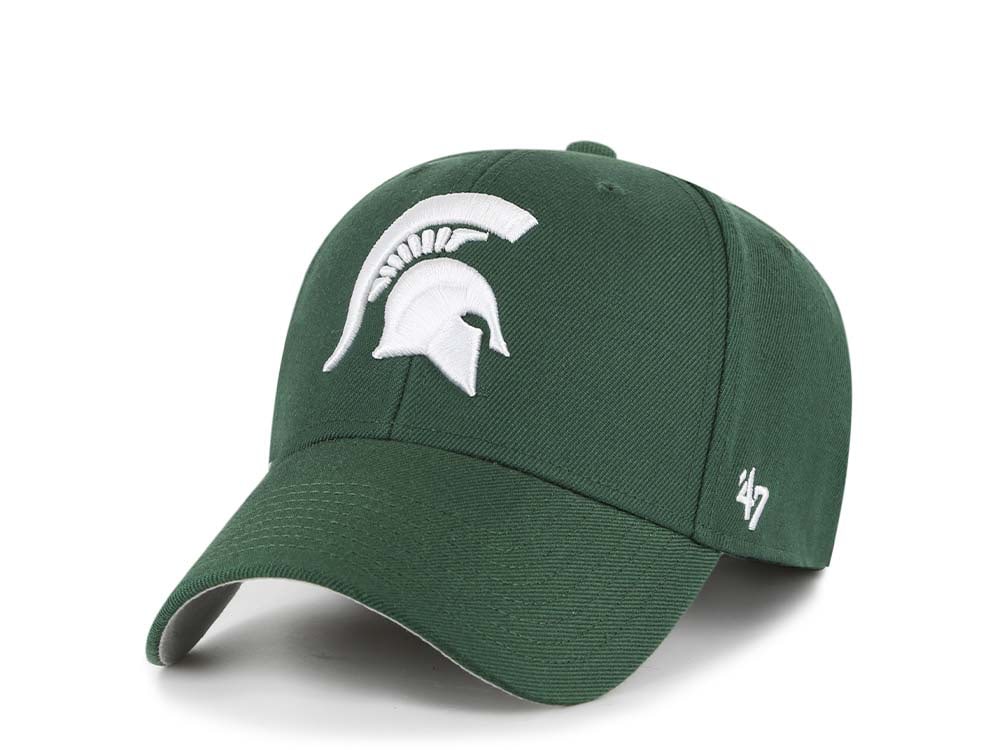 47Brand Michigan State Spartans Dark Green Wool MVP Strapback Hat