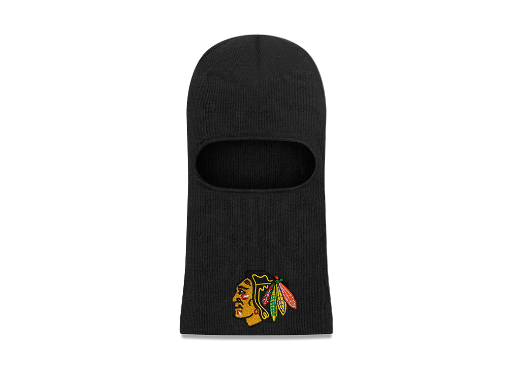 Mitchell & Ness Chicago Blackhawks Tailgate Balaclava Black Knit