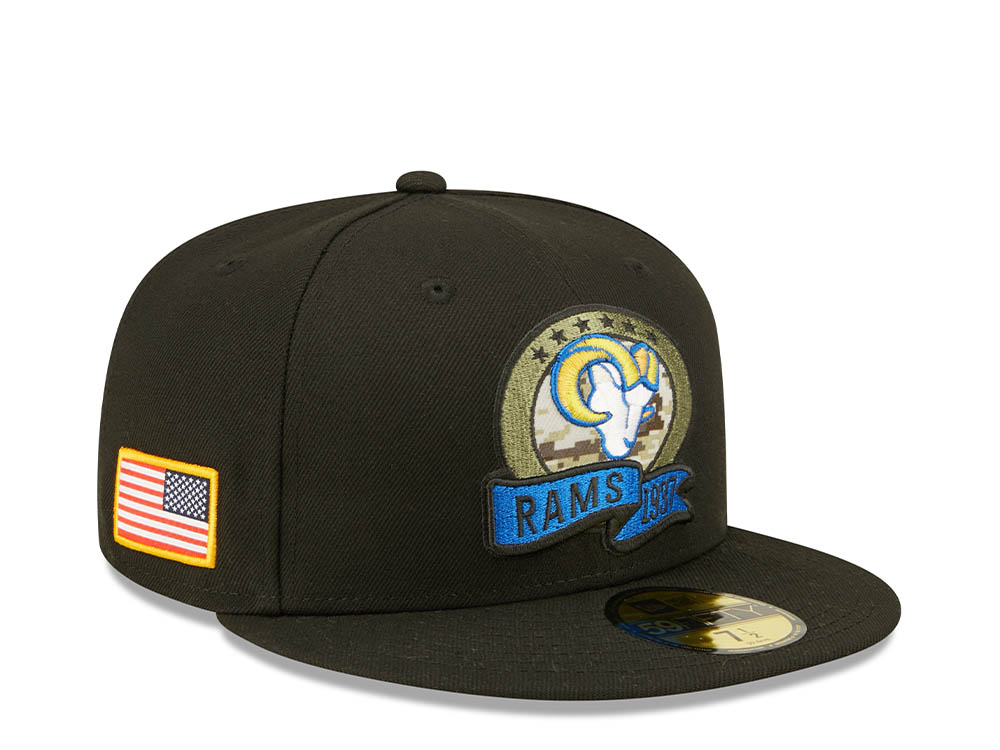 New Era Los Angeles Rams Salute to Service 2022 Fitted 59Fifty Hat