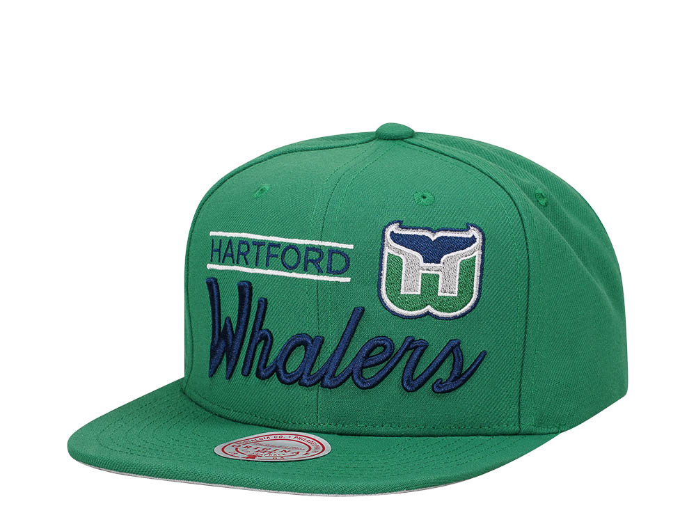 Mitchell & Ness Hartford Whalers Lock Up Vintage  Snapback Hat