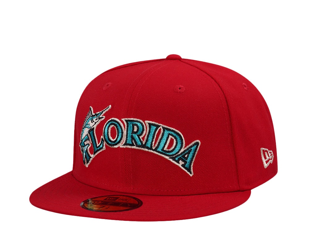 New Era Florida Marlins Classic Red Edition 59Fifty Fitted Hat