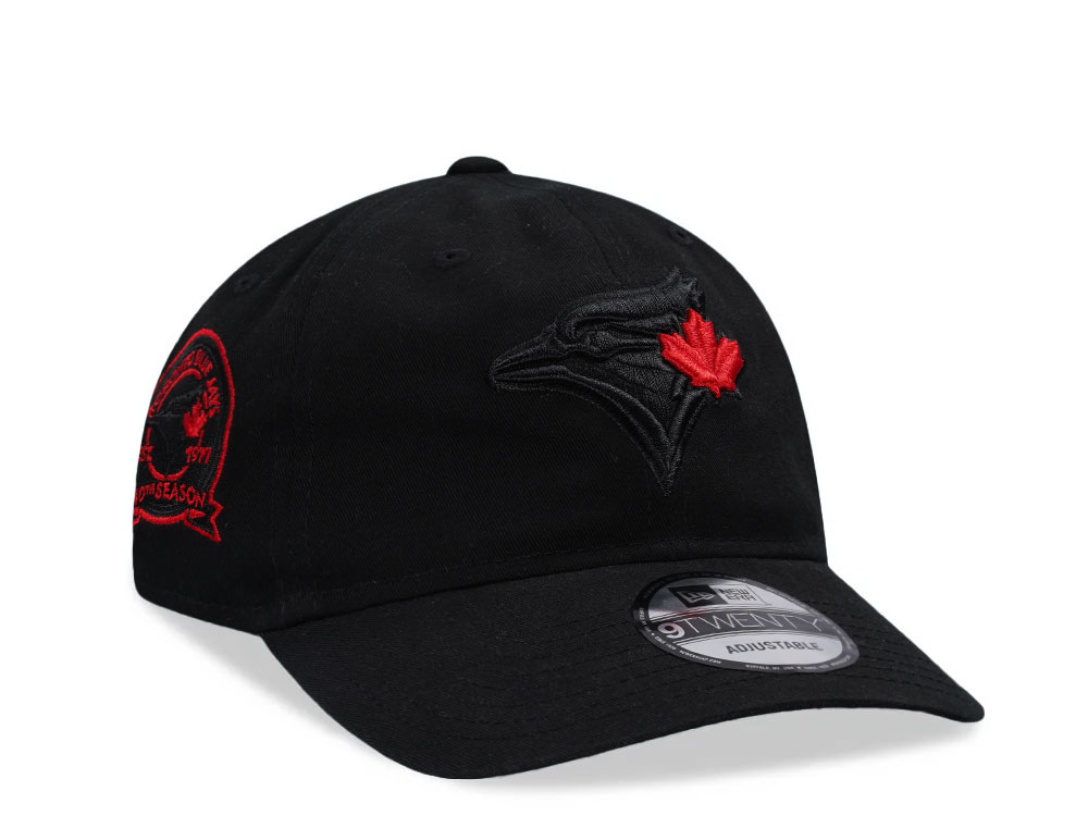 New Era Toronto Blue Jays 40th Season Black Edition 9Twenty Strapback Hat