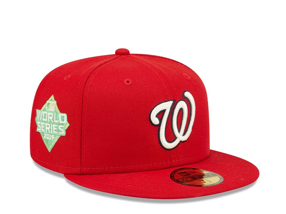 New Era Washington Nationals Citruspop Patch World Series 2019 59fifty Fitted Hat