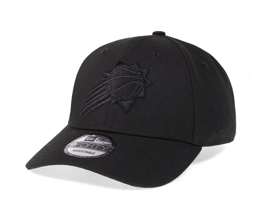 New Era Phoenix Suns All Black 9Forty Snapback Hat