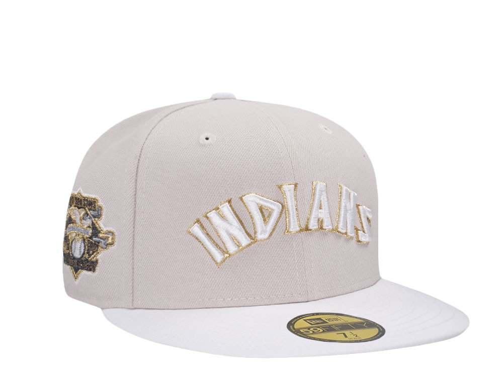 New Era Cleveland Indians 100 Seasons Golden Moon Two Tone Edition 59Fifty Fitted Hat