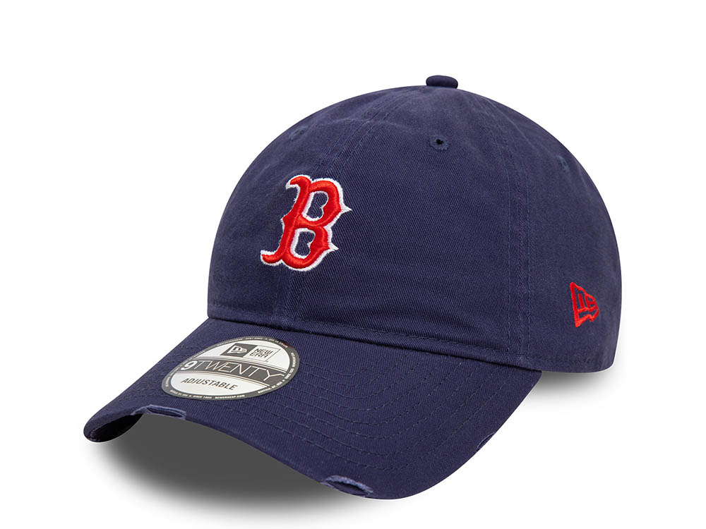 New Era Boston Red Sox Distressed Navy 9Twenty Strapback Hat