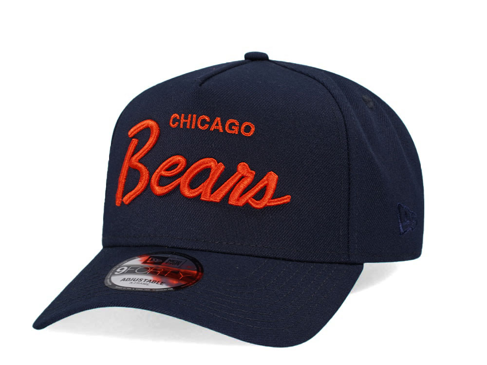 New Era Chicago Bears Navy Classic Edition 9Forty A Frame Snapback Hat